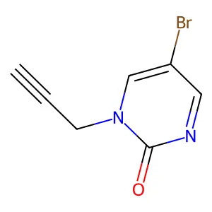 1-Propargyl-5-bromopyrimidin-2-one structure