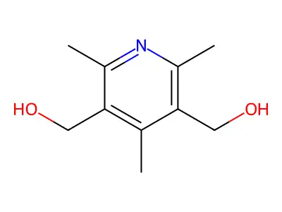 2,4,6-Trimethyl-3,5-pyridinedimethanol structure