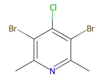 3,5-Dibromo-4-chloro-2,6-dimethylpyridine structure