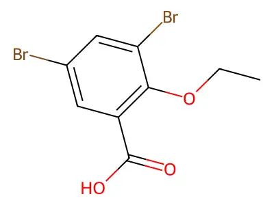 3,5-Dibromo-2-ethoxybenzoic acid structure