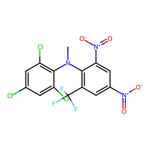 N-Methyl-2,4-dinitro-N-(2,4,6-trichlorophenyl)-6-(trifluoromethyl)aniline structure
