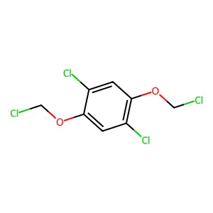 1,4-Dichloro-2,5-bis(chloromethoxy)benzene structure