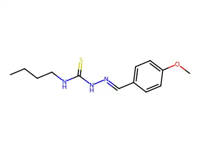 1-Butyl-3-[(4-methoxyphenyl)methylideneamino]thiourea structure