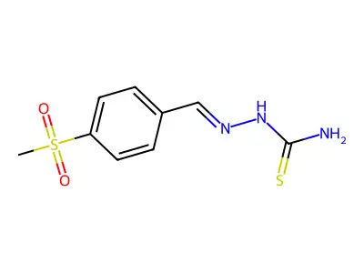 [(4-Methylsulfonylphenyl)methylideneamino]thiourea structure