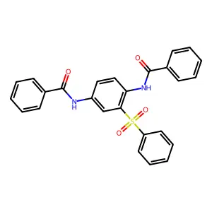 N,N'-[2-(Benzenesulfonyl)-1,4-phenylene]dibenzamide structure
