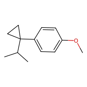 Benzene, 1-methoxy-4-(1-(1-methylethyl)cyclopropyl)- structure