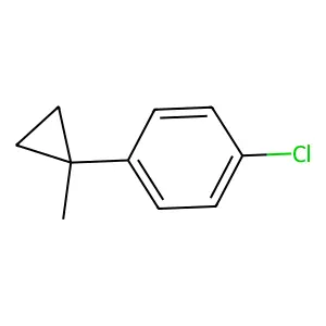 Benzene, 1-chloro-4-(1-methylcyclopropyl)- structure