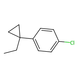 Benzene, 1-chloro-4-(1-ethylcyclopropyl)- structure