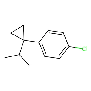 Benzene, 1-chloro-4-(1-(1-methylethyl)cyclopropyl)- structure
