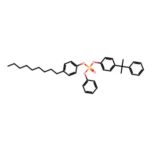 Phosphoric acid, (1-methyl-1-phenylethyl)phenyl nonylphenyl phenyl ester structure
