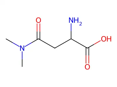 2-Amino-3-(dimethylcarbamoyl)propanoic acid structure