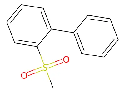 1,1'-Biphenyl, 2-(methylsulfonyl)- structure