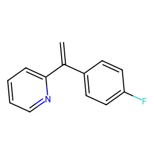 Pyridine, 2-(1-(4-fluorophenyl)ethenyl)- structure