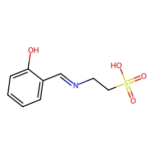 Ethanesulfonic acid, 2-[[(2-hydroxyphenyl)methylene]amino]- structure