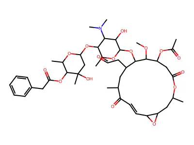 4''-O-Deacyl-4''-O-phenylacetyldeltamycin structure