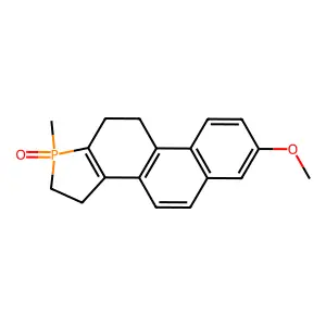 7-Methoxy-1-methyl-2,3,10,11-tetrahydronaphtho[2,1-e]phosphindole 1-oxide structure