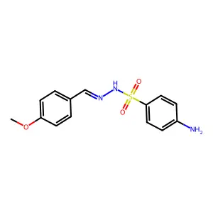 4-amino-N-[(4-methoxyphenyl)methylideneamino]benzenesulfonamide structure