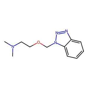 2-(1H-1,2,3-Benzotriazol-1-ylmethoxy)-N,N-dimethylethanamine structure