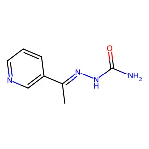 (1-Pyridin-3-ylethylideneamino)urea structure