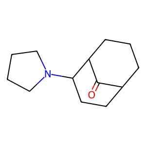 2-(1-Pyrrolidinyl)bicyclo[3.3.1]nonan-9-one structure