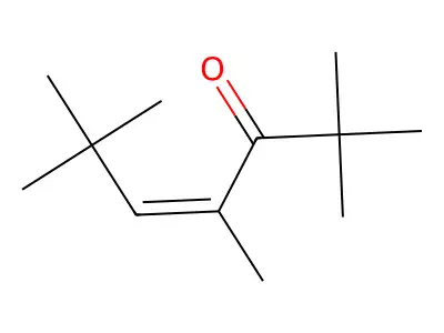 2,2,4,6,6-Pentamethylhept-4-en-3-one structure