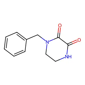 1-Benzyl-2,3-piperazinedione structure