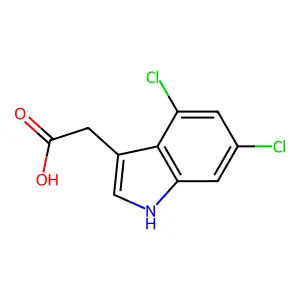 2-(4,6-dichloro-1H-indol-3-yl)acetic acid structure