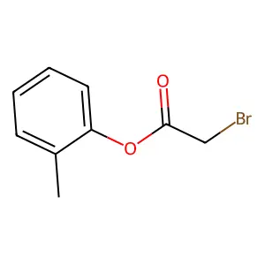 Bromoacetic acid 2-methylphenyl ester structure