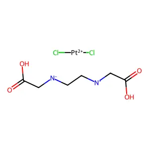 Carboxymethyl-[2-(carboxymethylazanidyl)ethyl]azanide;dichloroplatinum(2+) structure