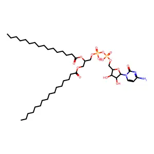 Ara-cdp-dipalmitin structure