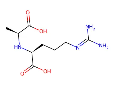 2-(2-Carboxyethylamino)-5-(diaminomethylideneamino)pentanoic acid structure