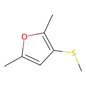 2,5-Dimethyl-3-(methylthio)furan structure