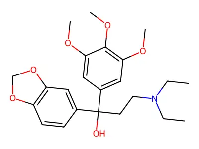 1-(1,3-Benzodioxol-5-yl)-3-(diethylamino)-1-(3,4,5-trimethoxyphenyl)propan-1-ol structure