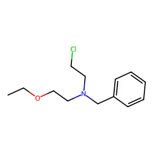 N-Benzyl-2-chloro-N-(2-ethoxyethyl)ethanamine structure