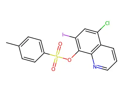 8-Quinolinol, 5-chloro-7-iodo-, 4-methylbenzenesulfonate (ester) structure