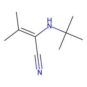 2-(叔丁氨基)-3-甲基丁-2-烯腈 structure