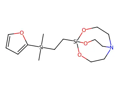 1-(2-(2-Furyldimethylsilyl)ethyl)silatrane structure