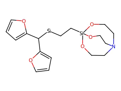 1-[2-[DI(2-FURANYL)METHYLSILYL ]ETHYL ]-2,8,9-TRIOXA-5-AZA-1-SILABICYCLO[3.3.3]UNDECANE structure