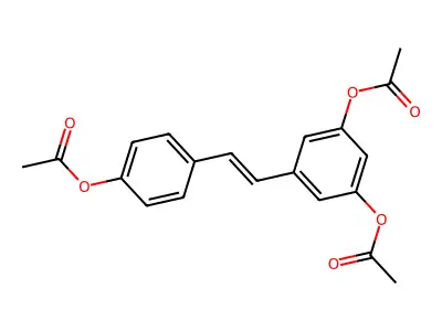Resveratrol triacetate structure