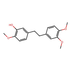 Phenol, 5-(2-(3,4-dimethoxyphenyl)ethyl)-2-methoxy- structure