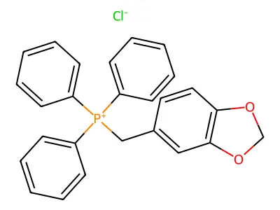 (1,3-Benzodioxol-5-ylmethyl)(triphenyl)phosphorane structure
