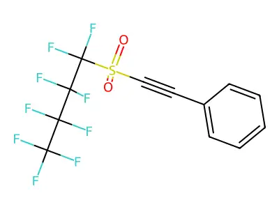 [(1,1,2,2,3,3,4,4,4-Nonafluorobutane-1-sulfonyl)ethynyl]benzene structure