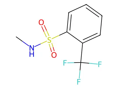 N-methyl-2-(trifluoromethyl)benzenesulfonamide structure