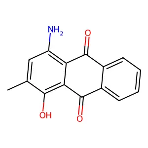 4-Amino-1-hydroxy-2-methylanthracene-9,10-dione structure