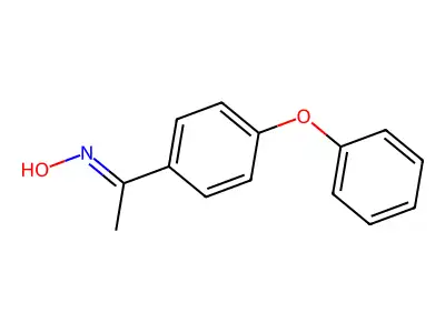 p-Phenoxyacetophenone oxime structure