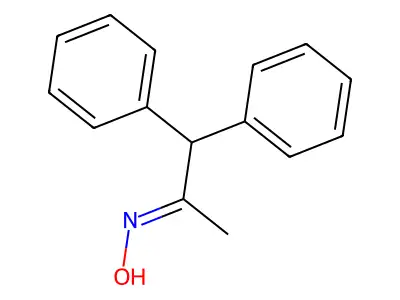Diphenylacetoxim structure