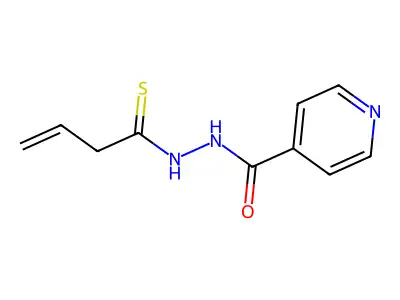 N'-but-3-enethioylpyridine-4-carbohydrazide structure