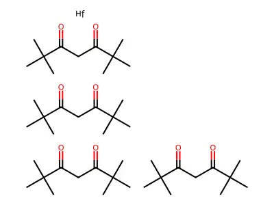 Hafnium;2,2,6,6-tetramethylheptane-3,5-dione structure