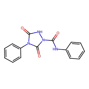 3,5-Dioxo-N,4-diphenyl-1,2,4-triazolidine-1-carboxamide structure