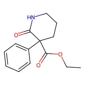 Ethyl 2-oxo-3-phenylpiperidine-3-carboxylate structure